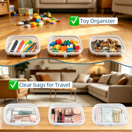 3L Clear Hard Shell Zipper Case Set - Large Diaper Bag Organizer - Variation of THIS listing