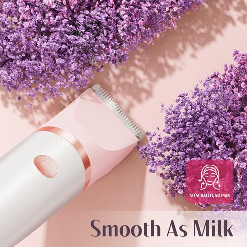 Bazivve White 2018 Women Bikini Trimmer 3-in-1 Waterproof Electric Razor