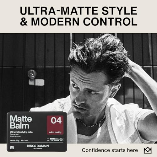 Men's Matte Hair Paste with Medium Hold - Professional Styling Balm