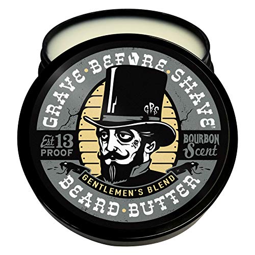 Gentlemen's Beard Butter with Sandalwood & Bourbon Scent - 4 oz