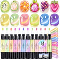 SAVILAND Cat Eye Gel Nail Polish Pen Set A8 - 5 in 1 One Step Magnetic Nail Art