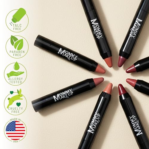 Mommy Makeup Daisy Glow Neutral Pink Lipstick & Cream Blush Stick with Golden Shimmer