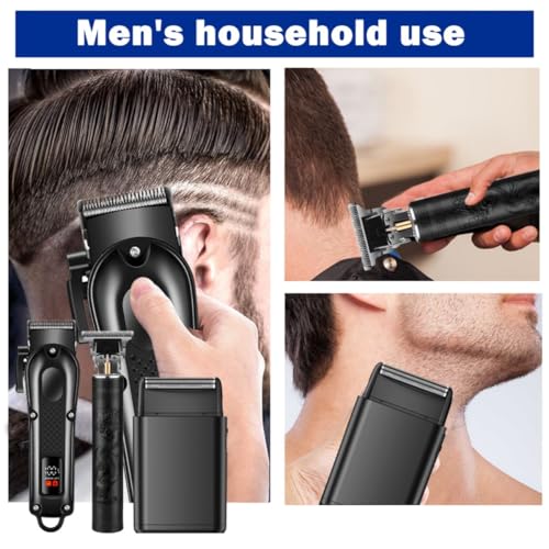 Hair Clippers Set for Men, Hair Clippers & Trimmers & Electric Foil Shaver, Hair Cutting Tools for Home Haircuts, Fading, Beard Trimming, Suitable for Beginners