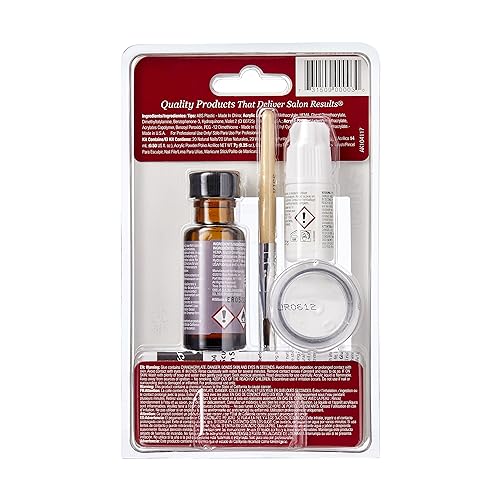 KISS French Acrylic False Nails Sculpture Kit, Natural & French Manicure, Extended Bubble-Free Nail Tips with Acrylic Liquid & Powder, Maximum Speed Nail Glue, Application Brush, & 40 Fake Nails