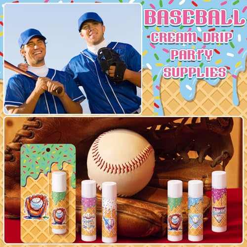 Classic 45 Pcs Baseball Theme Lip Balm Gift Set - Team Sports Favor