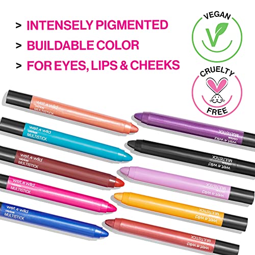 wet n wild Color Icon Cream Eyeliner Eyeshadow Multi-Stick, Moisturizing, Nourishing Velvety Cream-to-Powder Buildable & Blendable Formula, Cruelty-Free & Vegan - Born To Flirt (Pack of 2)