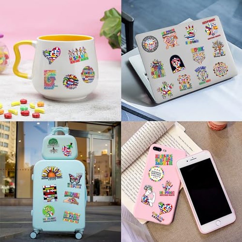 100 PCS Hispanic Heritage Month Temporary Tattoos Themed Spanish Birthday Party Decorations Supplies Favors Decor Culture Latin American Stickers Cute Gifts for Game Boys Girls School Rewards Carnival