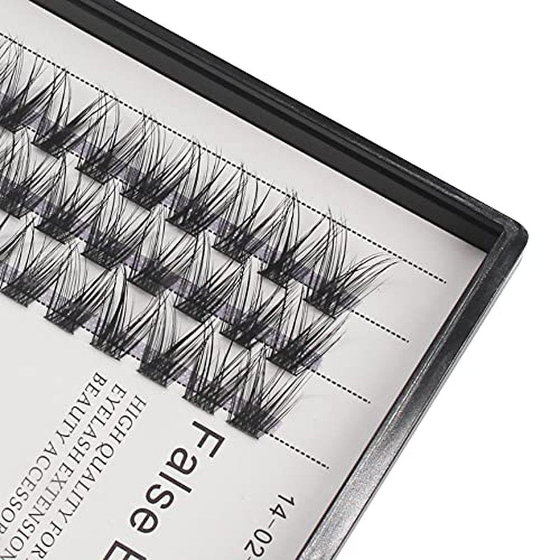 Bodermincer 84 Cluster D Curl Natural Style Eyelashes Professional Makeup Individual Cluster EyeLashes Grafting Fake False Eyelashes (12MM)
