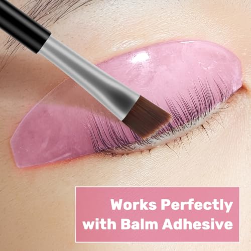 Flat Lash Lift Pads Lash Lift Glue Balm Eyelash Perm Reusable and Self-Adhesive Eyelash Lift Shields Tools for Salon Use