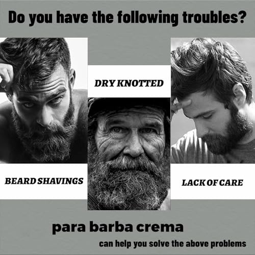 Beard Balm for Men 2PCS - Shea Moisture Beard Growth Vitamins & Stimulating Oil