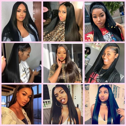 8 10 12 Inch Straight Human Hair Extensions Bundle - Unprocessed Brazilian Virgin Hair