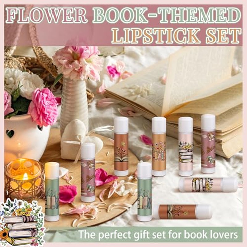 Leelosp 25 Pack Book Club Lovers Gifts Bulk Bookish Lip Balms Party Supplies Reading Accessories Librarian Bookworms Readers Gifts for Women Men Coworker Employee Teachers Students