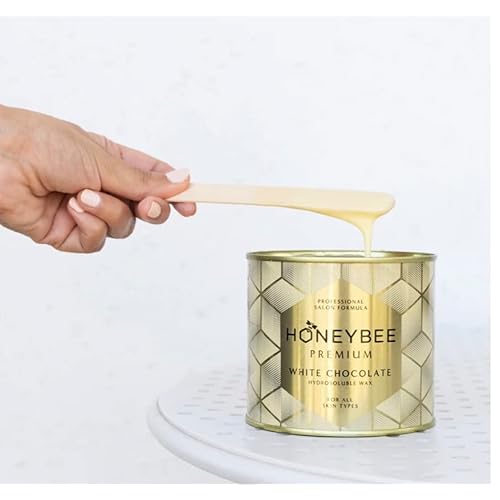 Honeybee Premium Vegan White Chocolate Strip Wax Creamy Formula Natural, chemical free wax for Legs, Arms, Underarms, Bikini At Home Hair Removal For Men & Women 800 grams (28.2oz)