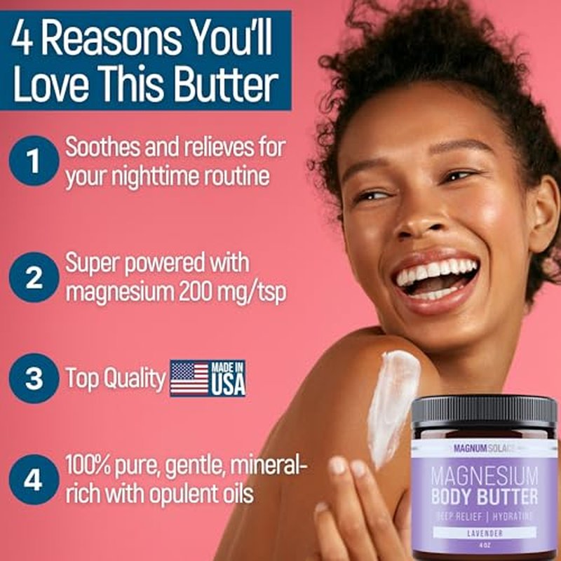 3 Pack: Arnica Magnesium Lotion and Body Butter - Triple Combo Pack (3 Items)