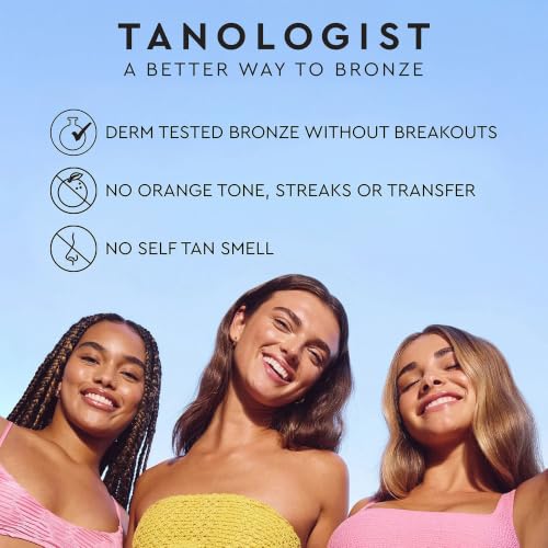Tanologist Self-Tanning Lotion Set with Bronzer & Brush - Fast-Drying, Water-Resistant