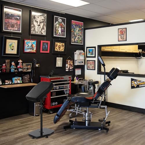 Adjustable Tattoo Arm Rest Stand with Tilt and Soft Pillow - Heavy Duty Support