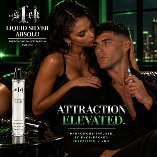Liquid Silver Absolu Pheromone Cologne for Men - Bold Attraction Spray