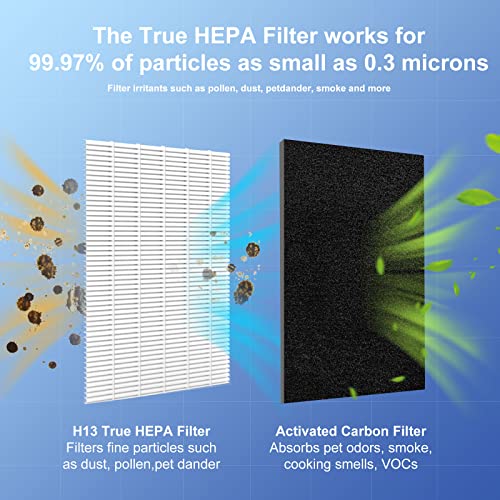 Particle Pack of 6 HEPA Filters for Blueair 500/600 Series Air Purifiers - Compatible Replacement