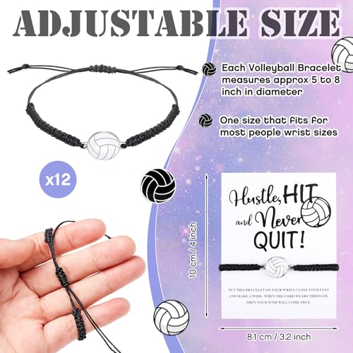 Volleyball Team Gifts Set for Teen Girls - Hair Scrunchies, Bracelets, Necklaces & Waterproof Cosmetic Bags