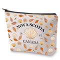BLUPARK East Coast Cosmetic Bag Souvenir Gift Nova Scotia 1867 Canada Travel Makeup Bag Gift For Travellers (NOVA SCOTIA)