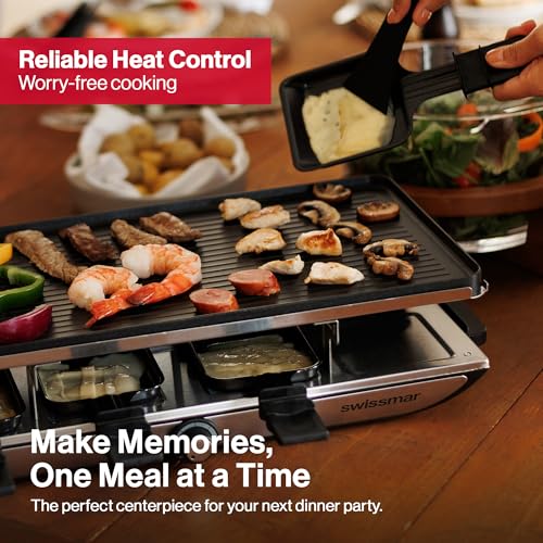 Indoor Electric Raclette Grill for 8 People - Swissmar Geneva