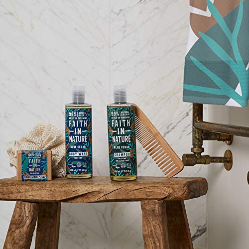 Faith In Nature Hand Made For Men Blue Cedar Soap 100g