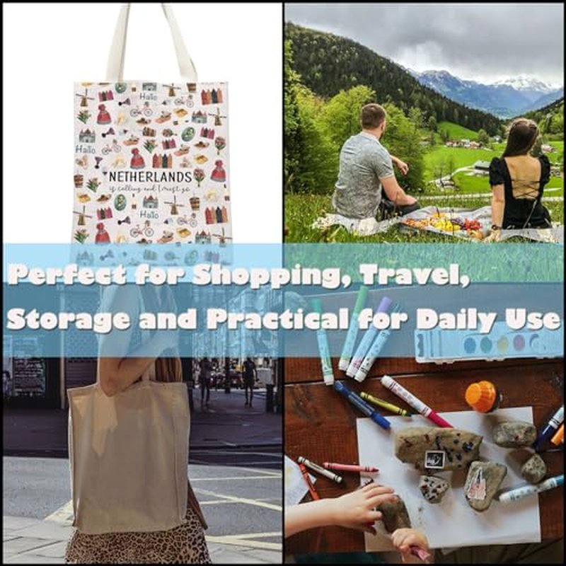 GJTIM Netherlands Holland Dutch Souvenir Gift Bachelorette Party Gift Netherlands Is Calling I Must Go Travel Makeup Bag