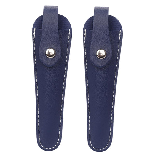 MERRYHAPY 2pcs Pu Leather Scissor Holder Lightweight Barber Hairdressing Tool Bag for Protection for Salon and Home Use