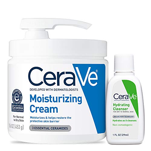 CeraVe Moisturizing Cream & Hydrating Facial Cleanser Set - 17 Ounce