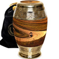 Highway to Heaven Motorcycle Cremation Urn for Adult Male Ashes - Large Variation