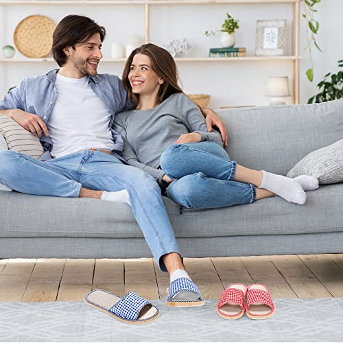 Disposable House Slippers for Guests - Washable, Medium, Colorful - 15 Pairs