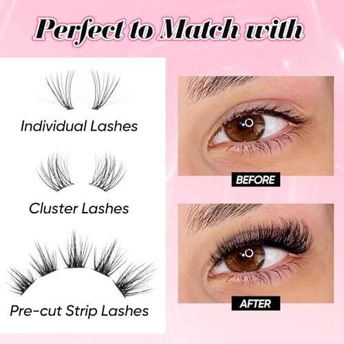 Ruairie Bond and Seal Lash Glue - Strong Hold, Waterproof, Eyelash Clusters