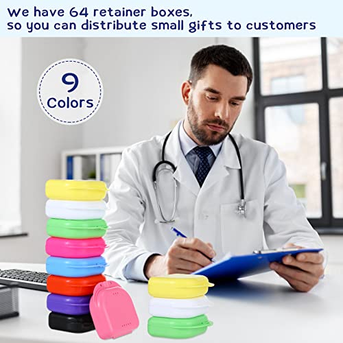 Nuenen 64 Pcs Retainer Case with Vent Hole - Classic Color Variation
