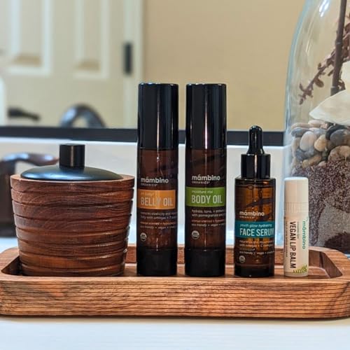 Mambino Organics Moisture Me Nourishing Body Oil, Lightweight Skincare & Body Care Oil with Shea Butter, Almond & Pomegranate Oils, Fast-Absorbing Moisturizing Body Oil, Cruelty-Free, 4 fl oz, 3-Pack