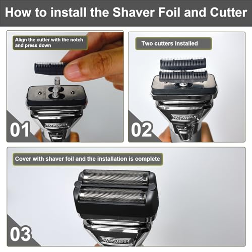 Replacement Shaver Foil for BaBylissPRO FXONE Double Foil - Hypo-Allergenic Black