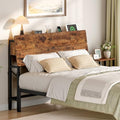 HOOBRO Full Size Adjustable Headboard with Outlets - Height-Adjustable Bed Headboard with USB & AC Charging Station