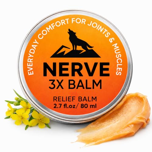 Minnah Nerve 3X Balm for Neuropathy & Joint Comfort - Organic Arnica & Camphor, Non-Greasy, 2.7 fl oz (Variation 1)