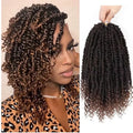 Pre-Looped Passion Twist Crochet Hair 14 Inch - T1B/30, 8 Packs