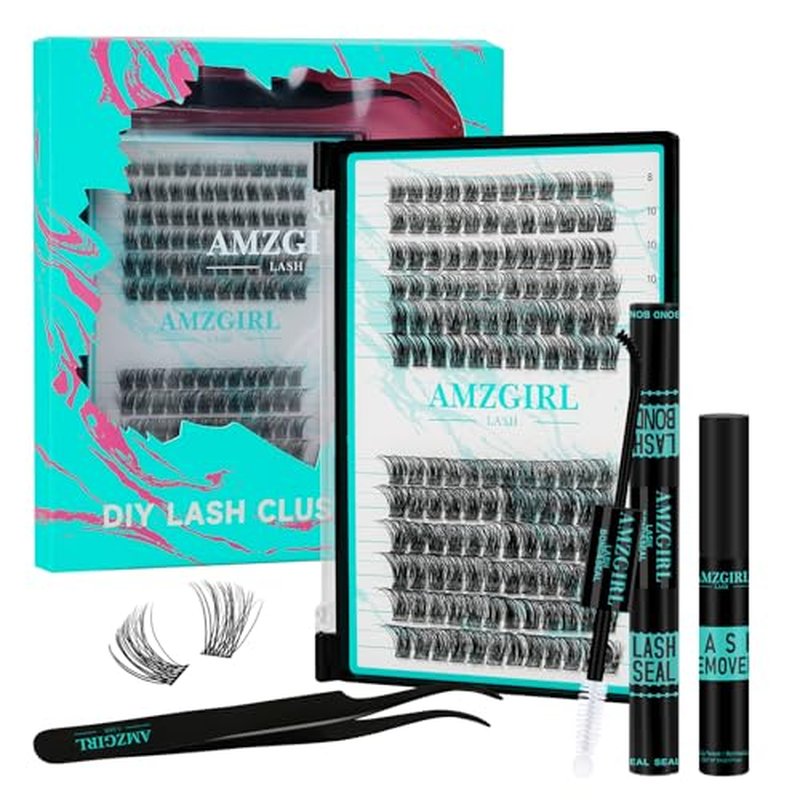 Lash Clusters kit Daybreak Lash Extension Kit with Lash Bond & Seal Lash Remover and Lash Applicator for Diy Lash Extension Kit at Home(D-Mix8-16mm kit,Daybreak-v03)