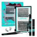 Lash Clusters kit Daybreak Lash Extension Kit with Lash Bond & Seal Lash Remover and Lash Applicator for Diy Lash Extension Kit at Home(D-Mix8-16mm kit,Daybreak-v03)