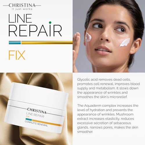 Anti-Aging Face Cream with Glycolic Acid & Hydrating Aquaderm Complex - 50ml