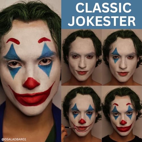 Mehron Makeup Jokester Character Kit - Zombie, Halloween & Cosplay Makeup Set