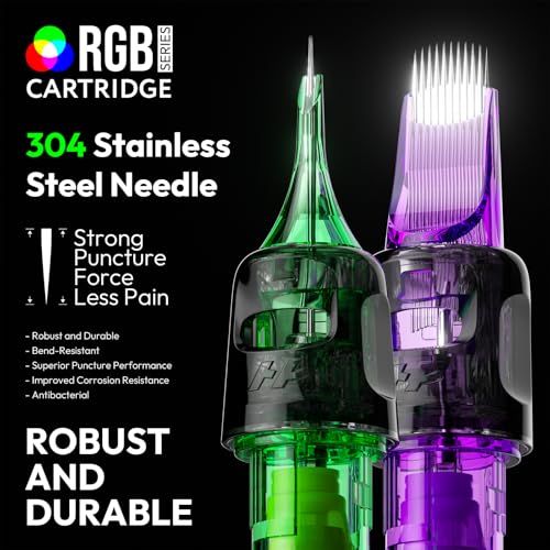 Tattoo Needles Cartridge Set 50PCS Assorted Sizes for All Standard Machines EN20-FG-50KIT-NNEWNEW
