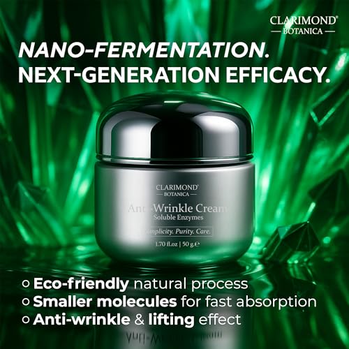 Clarimond Anti-Aging Serum & Face Cream Set w/ Nano Fermentation, Pro-Xylane¢â, Peptides & Collagen ? Hydrating, Firming, Wrinkle Reduction, Brightening Skincare Duo for Youthful, Glowing Skin