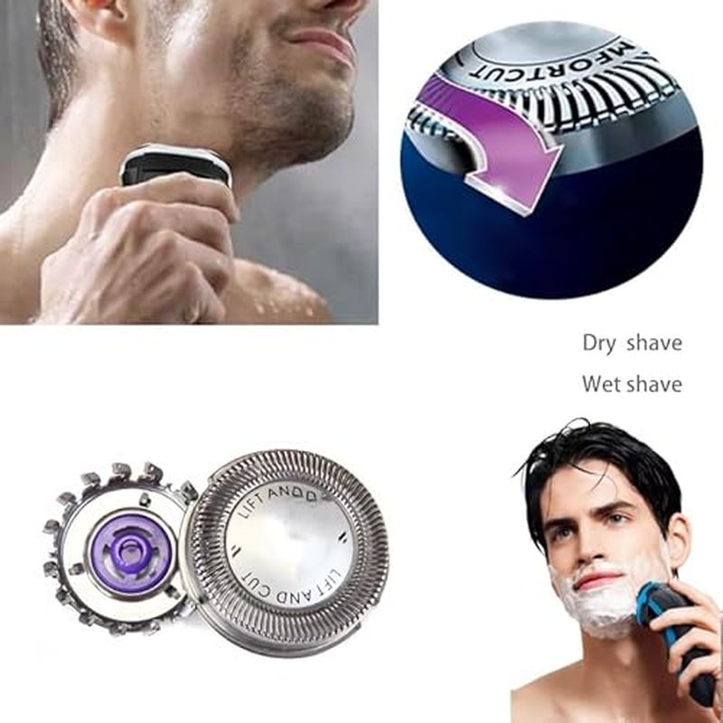 HQ56 Replacement Shaver Heads Compatible with Norelco Replacement Heads Hq56 Compatible with Philips Norelcos HQ55 HQ56 HQ3 HQ4 HQ6 Razor Shaving HQ64 Heads Blade HQ300 HQ442 HQ916 HS190 Series