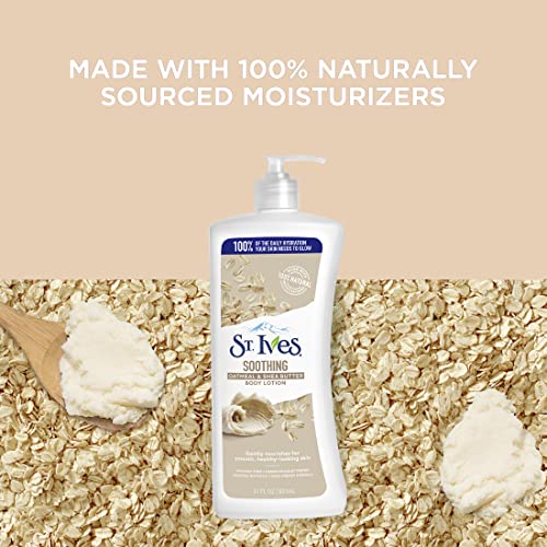 Moisturizing Hand & Body Lotion with Oatmeal & Shea Butter - Pack of 8, 21 fl oz
