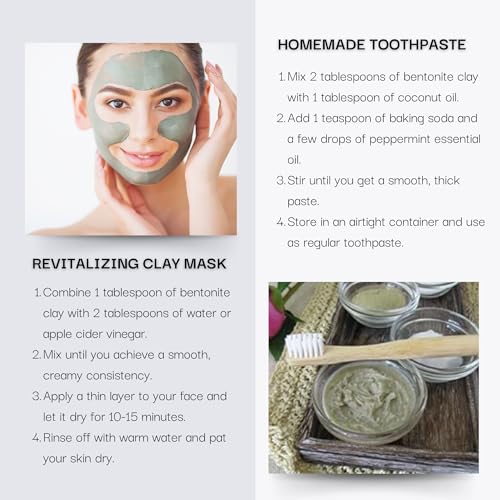 Bentonite Healing Clay Mask for Skin & Hair - 3 Lb Detox Powder
