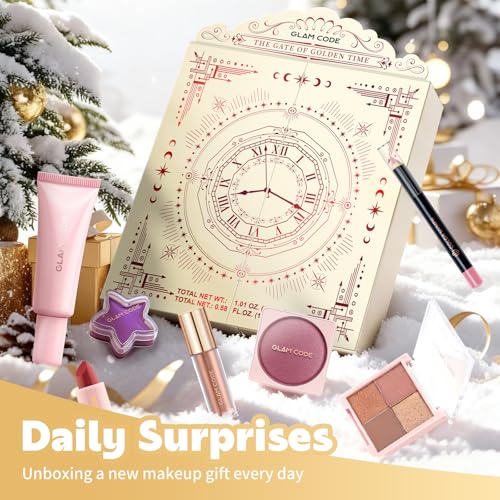 Rose Makeup Advent Calendar 2025 - 24 Days Beauty Gift Set for Teens & Women