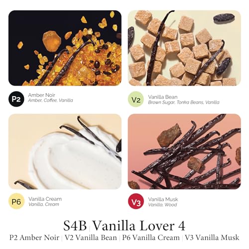 Vanilla Lover Pheromone Perfume Set - 4 Mini 30% High Concentration Keychain