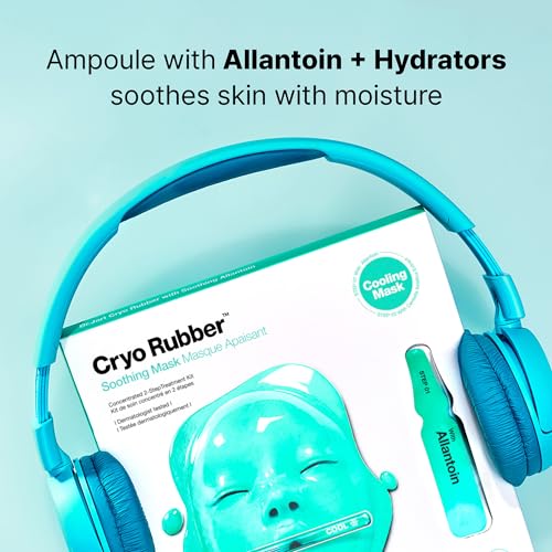 Dr.Jart+ Cryo Rubber Mask Collection ? 4 Korean Face Masks for Hydration, Brightening, Firming & Soothing | Korean Skin Care Kit with Hyaluronic Acid, Niacinamide, Glycerin & Allantoin